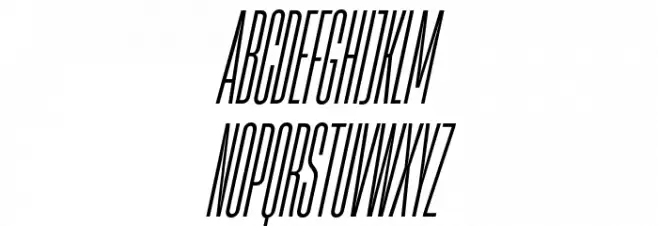 HeadingNow Trial 03 Book Italic フォント 大文字