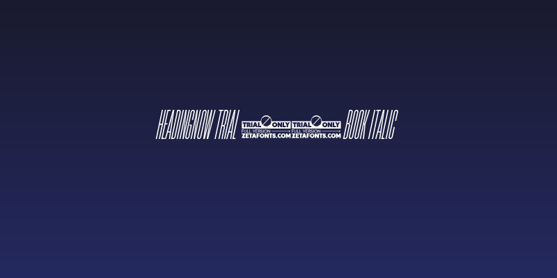HeadingNow Trial 03 Book Italic Social Header