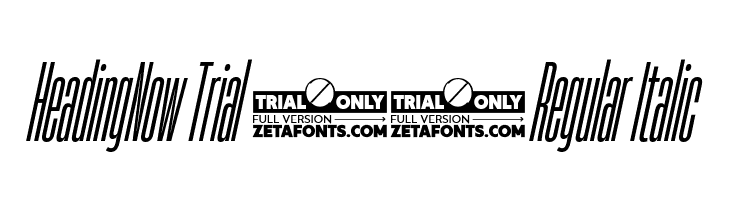 HeadingNow Trial 04 Regular Italic  Fuentes Gratis Descargar