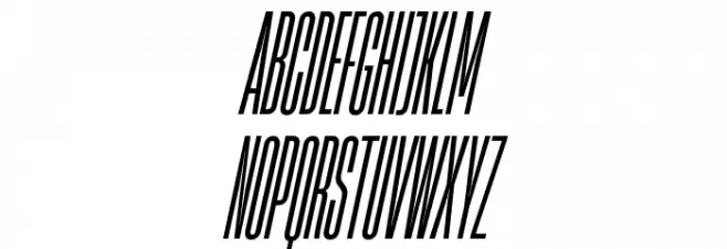 HeadingNow Trial 04 Regular Italic Шрифта ВЕРХНИЙ