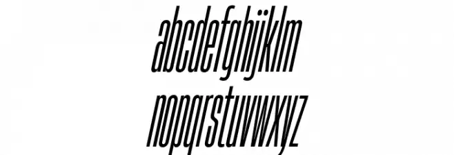 HeadingNow Trial 04 Regular Italic Fonte MINÚSCULAS