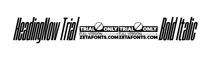 HeadingNow Trial 06 Bold Italic  नि: शुल्क फ़ॉन्ट्स डाउनलोड