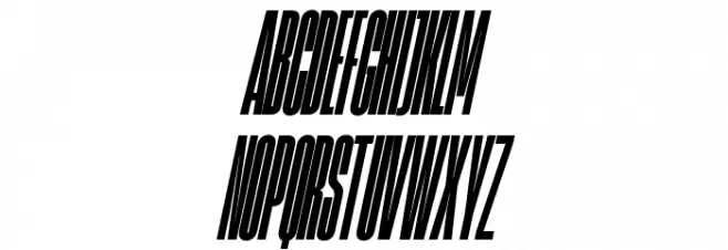 HeadingNow Trial 08 Heavy Italic Polices MAJUSCULES