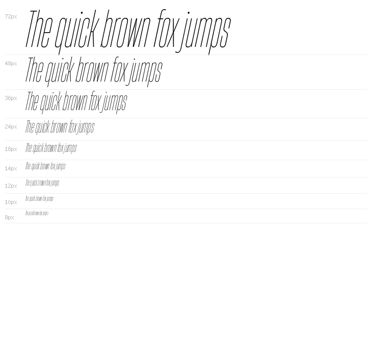 HeadingNow Trial 11 Thin Italic Waterfall