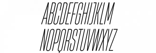 HeadingNow Trial 12 Light Italic 字体 大写