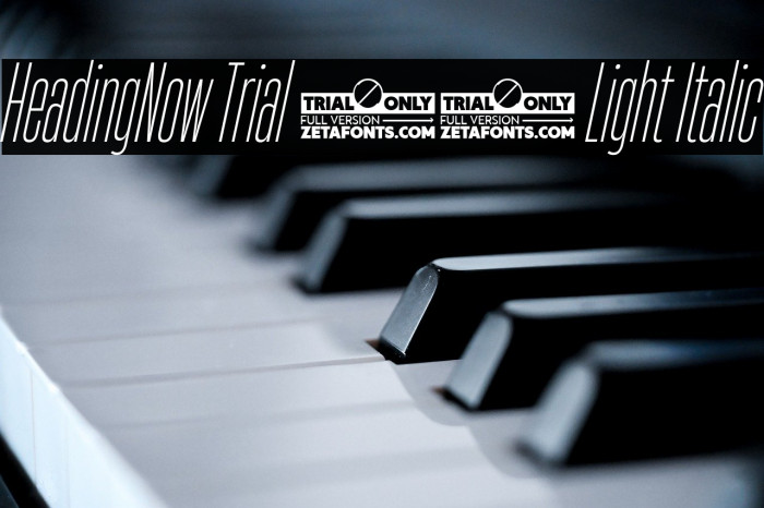 HeadingNow Trial 12 Light Italic Example 3