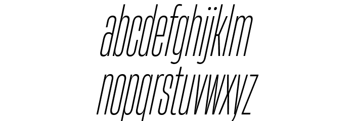 HeadingNow Trial 12 Light Italic Font LOWERCASE