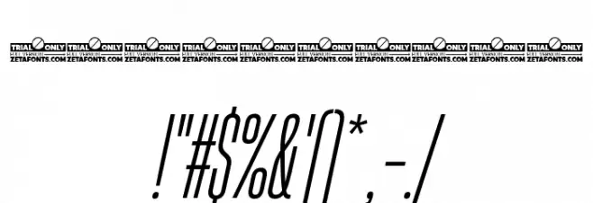 HeadingNow Trial 13 Book Italic Font OTHER CHARS