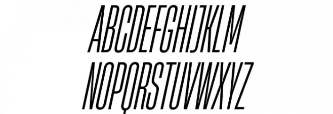 HeadingNow Trial 13 Book Italic Fonte MAIÚSCULAS
