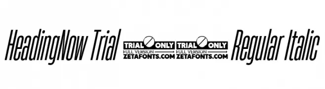 HeadingNow Trial 14 Regular Italic  baixar fontes gratis