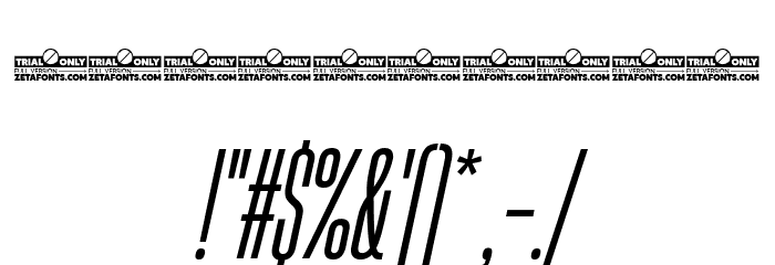 HeadingNow Trial 14 Regular Italic Font OTHER CHARS