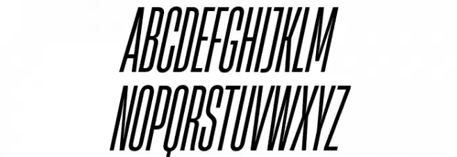 HeadingNow Trial 14 Regular Italic Fonte MAIÚSCULAS