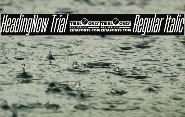 HeadingNow Trial 14 Regular Italic Example 1