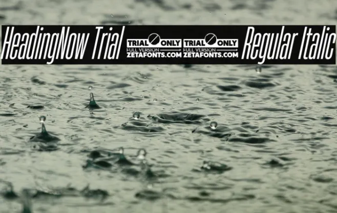 HeadingNow Trial 14 Regular Italic Example 1