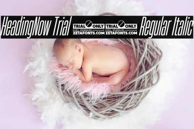HeadingNow Trial 14 Regular Italic Example 3