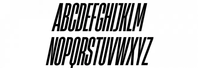 HeadingNow Trial 15 Medium Italic Fonte MAIÚSCULAS