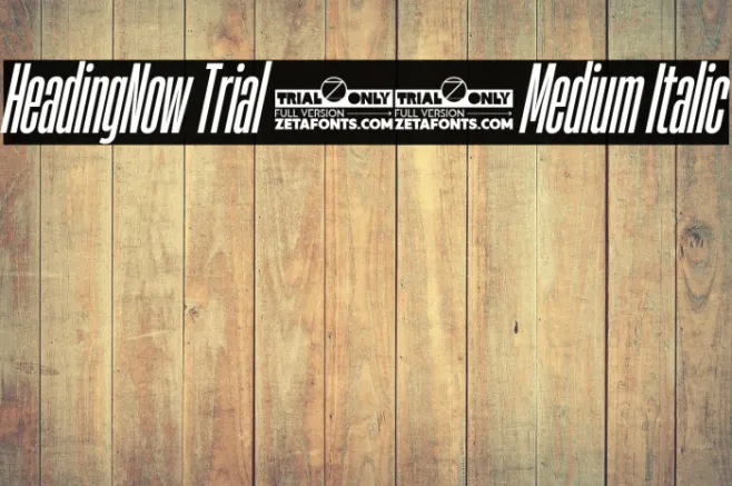 HeadingNow Trial 15 Medium Italic Example 1