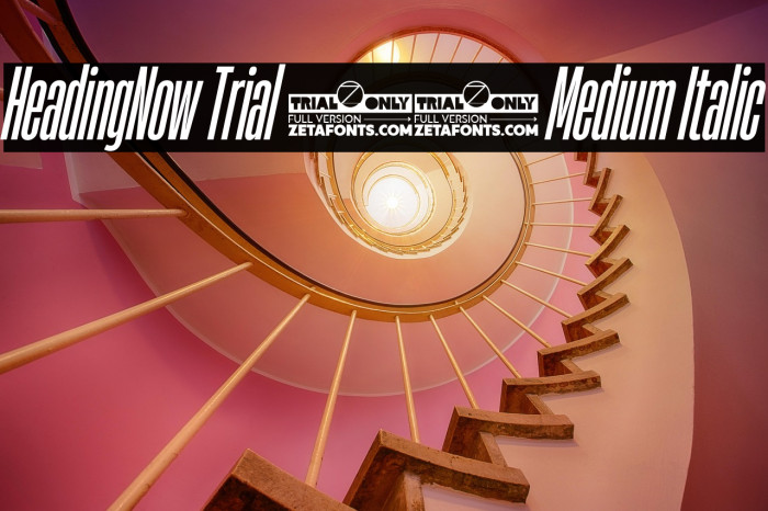 HeadingNow Trial 15 Medium Italic Example 3