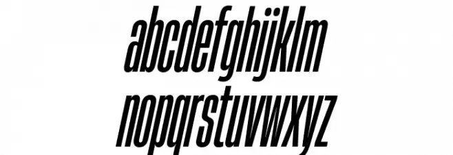 HeadingNow Trial 15 Medium Italic 字体 小写