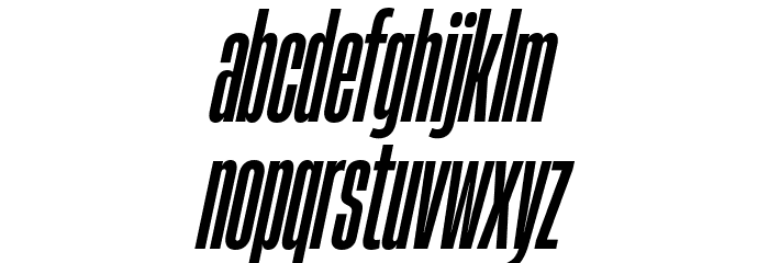 HeadingNow Trial 16 Bold Italic Font LOWERCASE