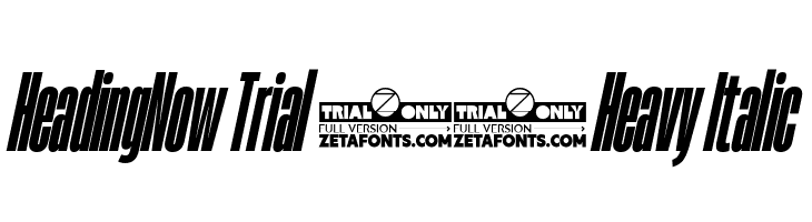 HeadingNow Trial 18 Heavy Italic  لخطوط تنزيل