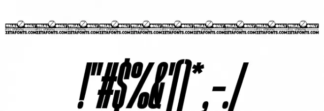 HeadingNow Trial 18 Heavy Italic Font OTHER CHARS