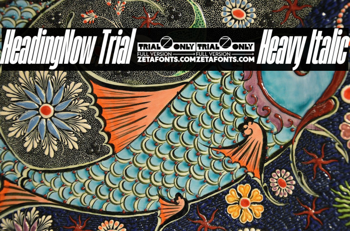 HeadingNow Trial 18 Heavy Italic Example 1