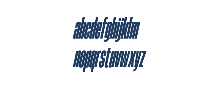 HeadingNow Trial 18 Heavy Italic Lowercase