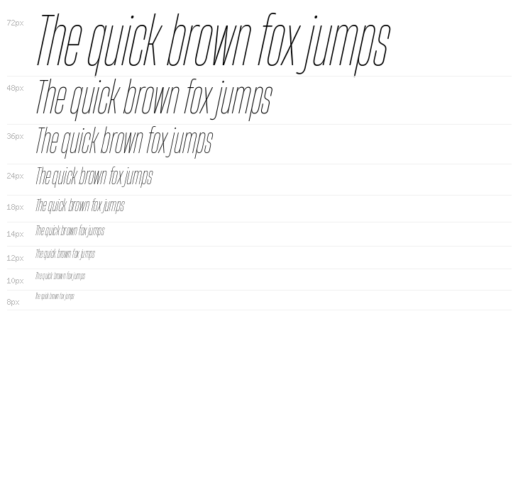 HeadingNow Trial 21 Thin Italic Waterfall