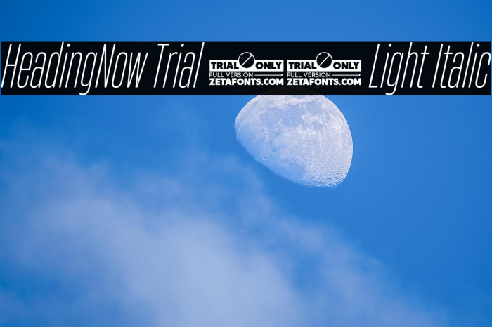 HeadingNow Trial 22 Light Italic Example 1