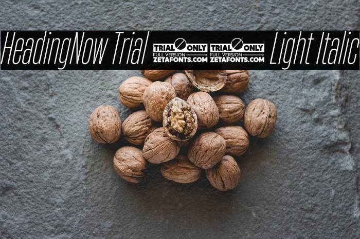 HeadingNow Trial 22 Light Italic Example 2