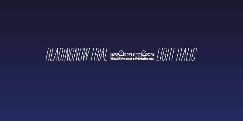 HeadingNow Trial 22 Light Italic Social Header