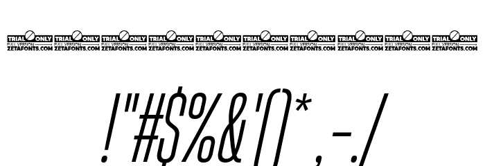 HeadingNow Trial 23 Book Italic Font OTHER CHARS
