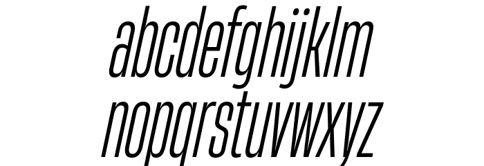 HeadingNow Trial 23 Book Italic Font LOWERCASE