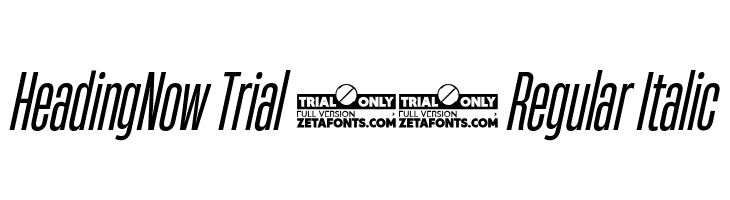 HeadingNow Trial 24 Regular Italic  नि: शुल्क फ़ॉन्ट्स डाउनलोड