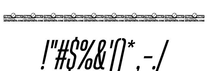 HeadingNow Trial 24 Regular Italic Font OTHER CHARS