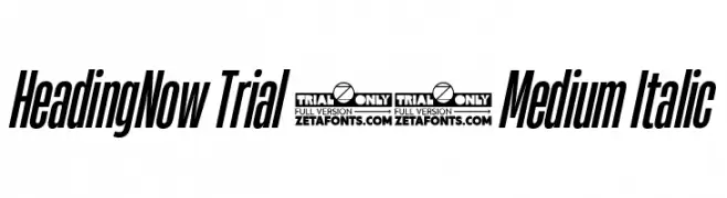 HeadingNow Trial 25 Medium Italic  تنزيل الخطوط
