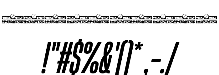 HeadingNow Trial 25 Medium Italic Font OTHER CHARS