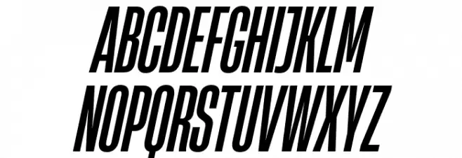 HeadingNow Trial 25 Medium Italic フォント 大文字
