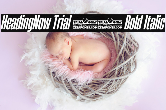 HeadingNow Trial 26 Bold Italic Example 3