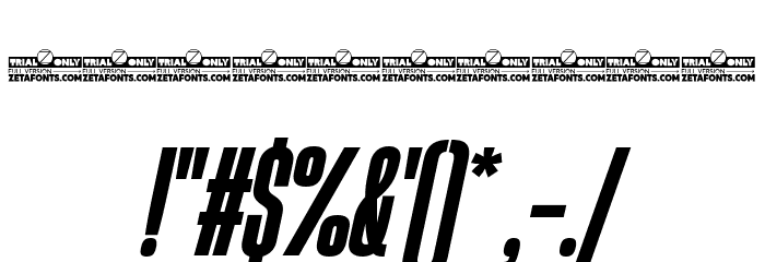 HeadingNow Trial 27 Extrabold Italic Font OTHER CHARS