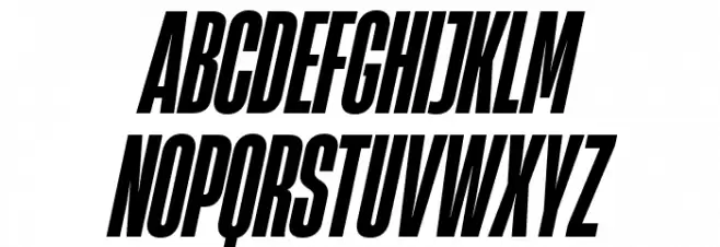 HeadingNow Trial 27 Extrabold Italic Schriftart Groß