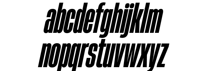 HeadingNow Trial 27 Extrabold Italic Font LOWERCASE