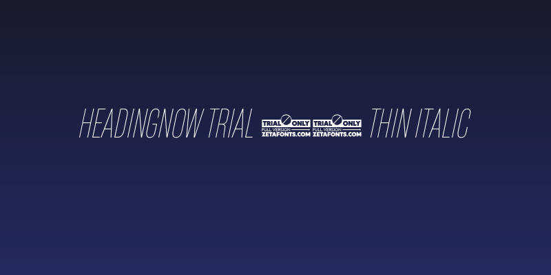 HeadingNow Trial 31 Thin Italic Social Header