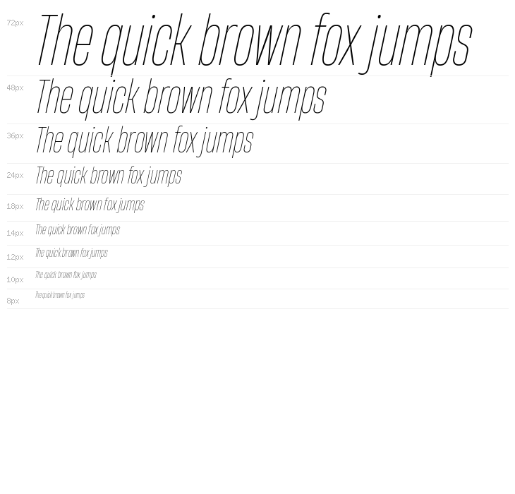 HeadingNow Trial 31 Thin Italic Waterfall