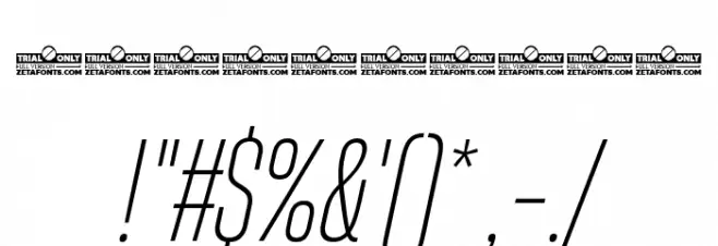 HeadingNow Trial 32 Light Italic Font OTHER CHARS