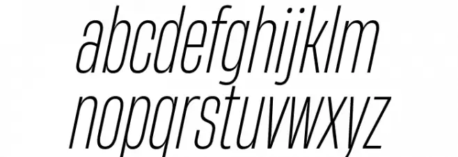 HeadingNow Trial 32 Light Italic 字体 小写