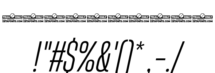 HeadingNow Trial 33 Book Italic Font OTHER CHARS