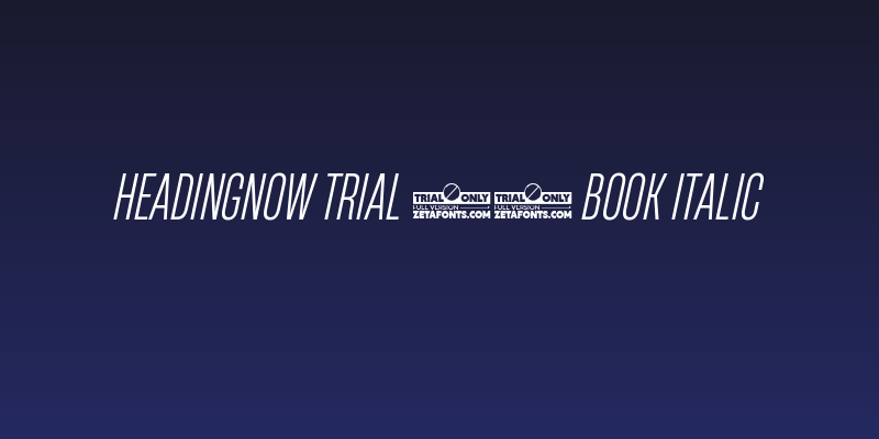 HeadingNow Trial 33 Book Italic Social Header