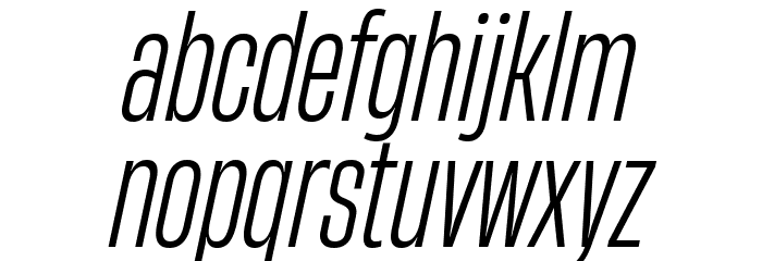 HeadingNow Trial 33 Book Italic Font LOWERCASE
